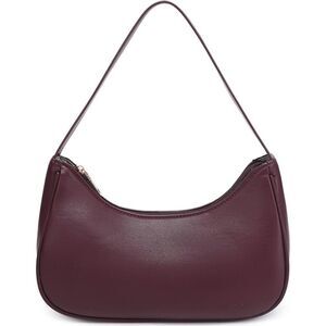 Women Wine Red Imported Fashion Mini Clutch Underarm Purse Hobo Mini Tote Bag